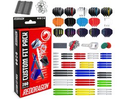 RED DRAGON - 200-Delig Dart-accessoirepakket Met vluchten, Dartschachten en Accessoires
