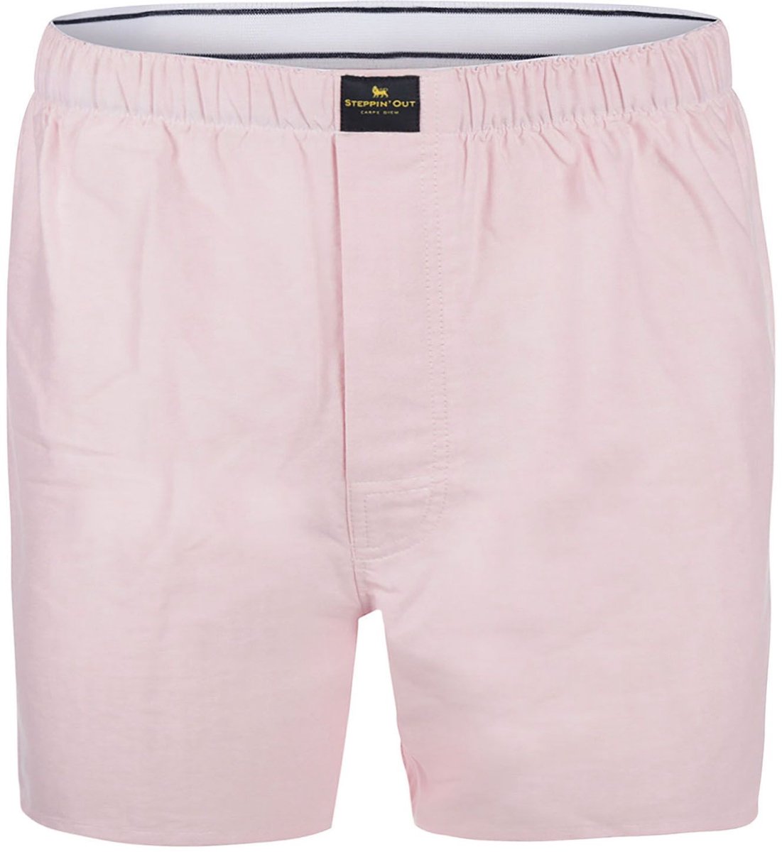 Steppin' Out Boxer Roze Oxford - Maat M - Heren - Boxershorts