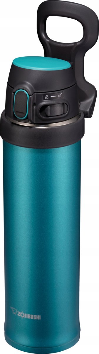 Zojirushi SM-QAF60-GK - Thermosfles - Flip-and-Go Handgreep - 600 ml - Turkis