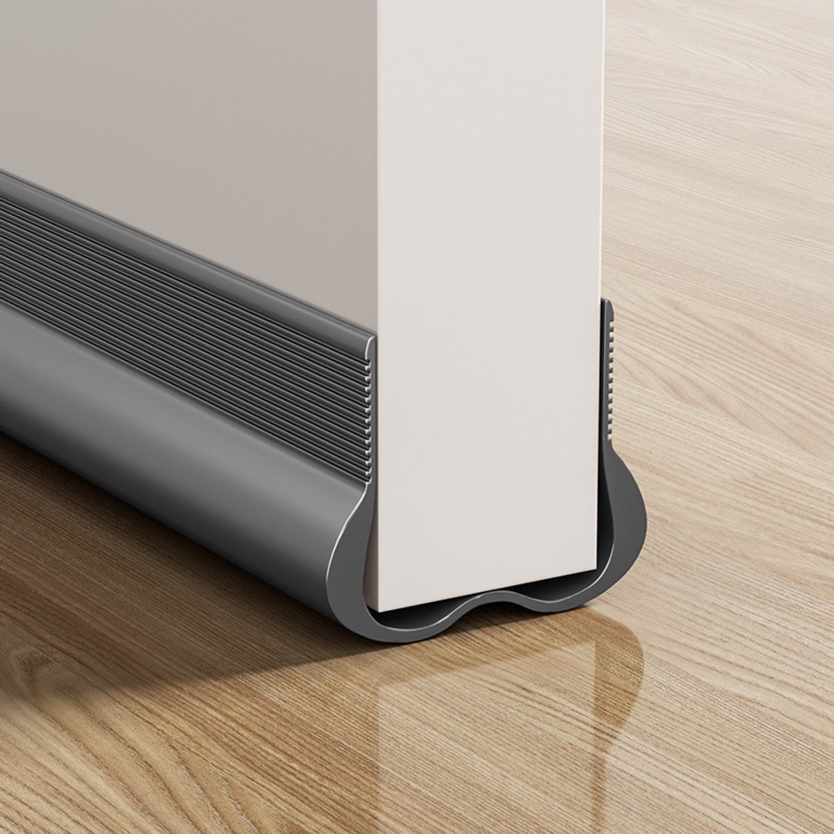 Flexibele Deurafdichtingsstrip, Geluidsdicht, Wind- en Stofbestendig, Weerstrip Onder Deur Tochtstopper Tape, Ideaal voor Geluidsisolatie en Energiebesparing, Grijs