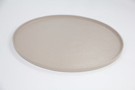 Foto: Ls collection dienblad metaal beige japandi zandkleurig schaal rond 45cm decoratie decoratieve accessoires woonaccessoires woondecoratie moederdag moederdag cadeautje