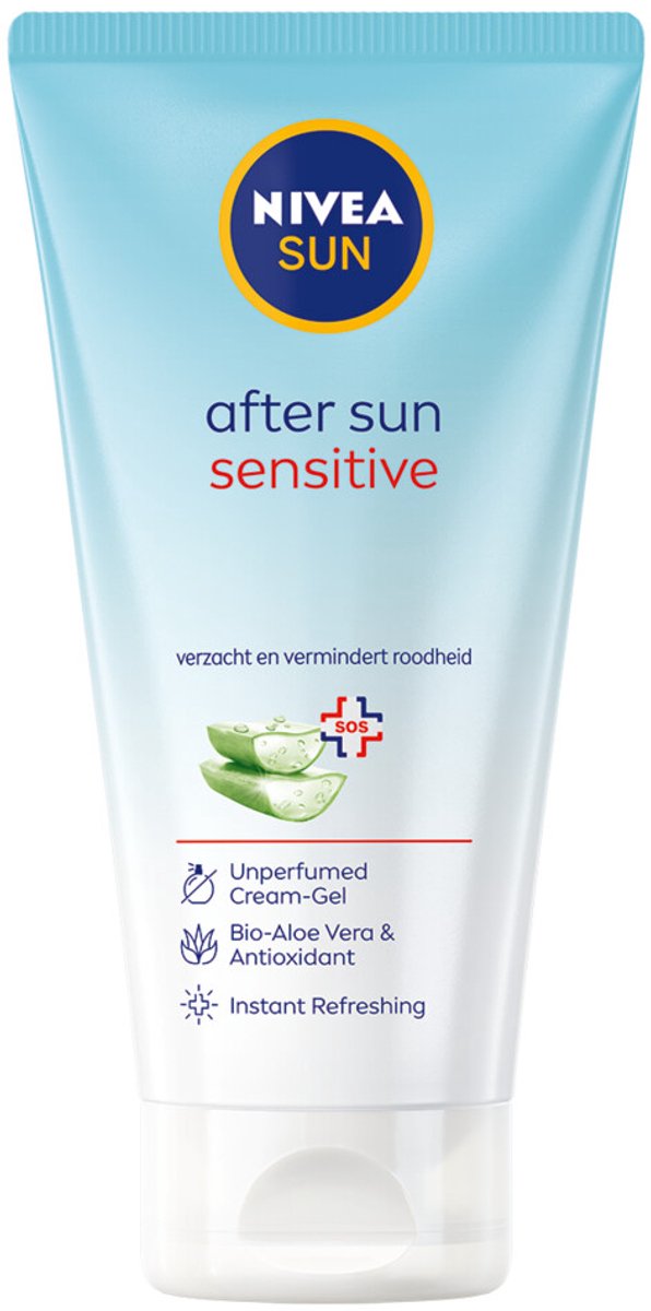 Goedkoopste 6x Nivea Sun Sensitive After Sun Cream Gel 200 ml