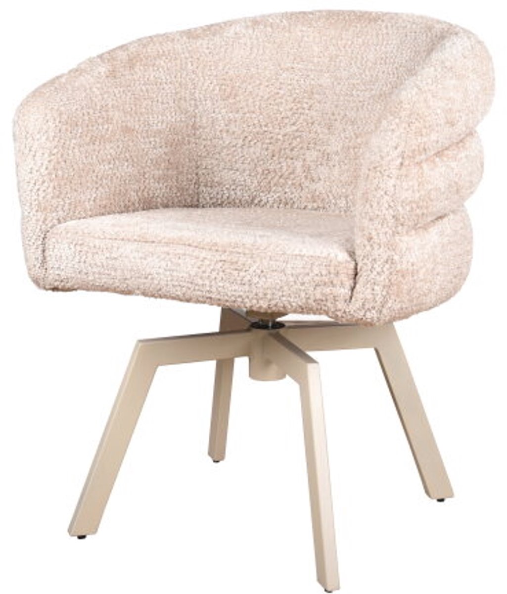 Eetkamerstoel Imola poot Mars draaibaar Beige - be lovely beige 170