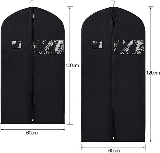 FiRiO 2x Premium Kledingzak - TOT 50% DIKKER MATERIAAL - Opvouwbare Kledinghoes Reistas