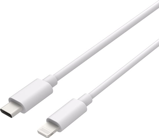 Witte USB-C naar Lightning kabel