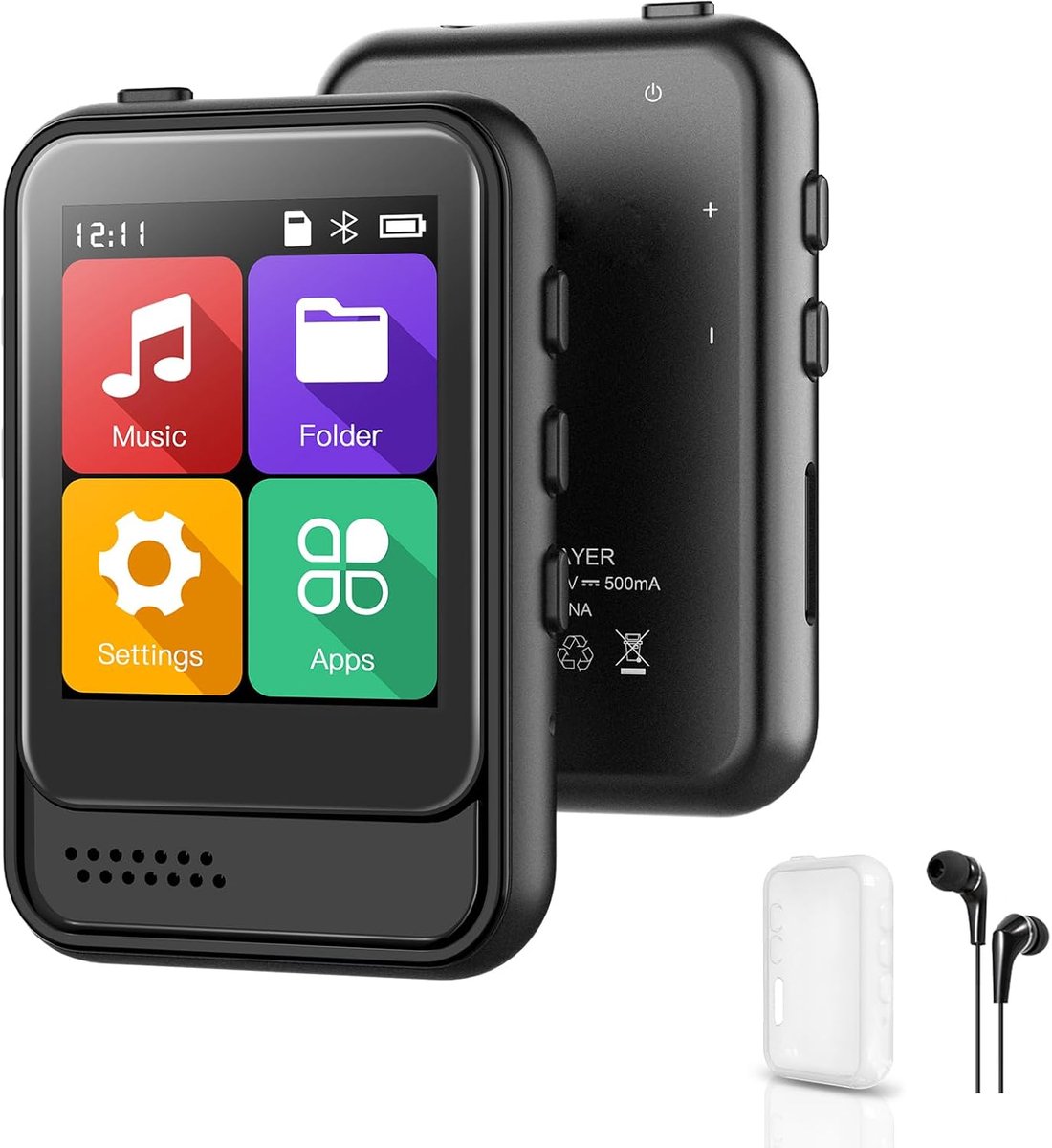 Draagbare Bluetooth MP3-speler met 16 GB Geheugen en FM-radio