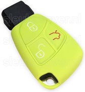 Mercedes SleutelCover - Lime groen / Silicone sleutelhoesje / beschermhoesje autosleutel