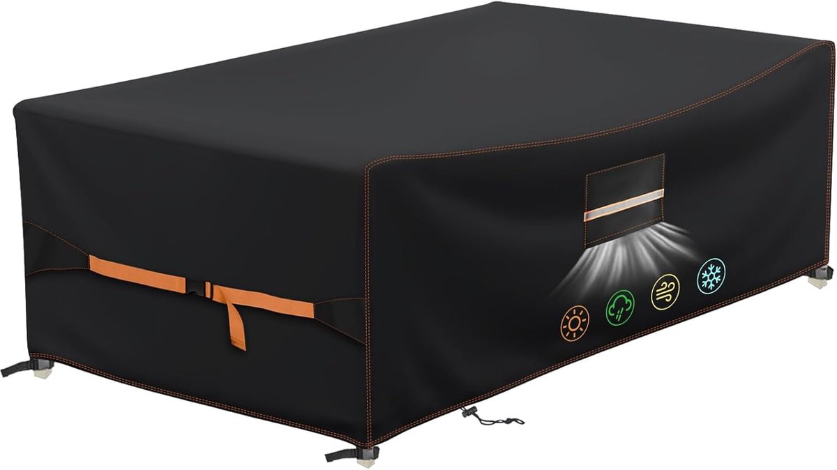 Tuinmeubelhoes 420D - Waterdichte Bescherming met Ventilatierooster - 170 x 95 x 71 cm - U