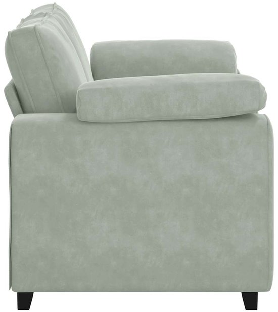 vidaXL - Canapé causeuse - 120 - cm - velours - gris clair