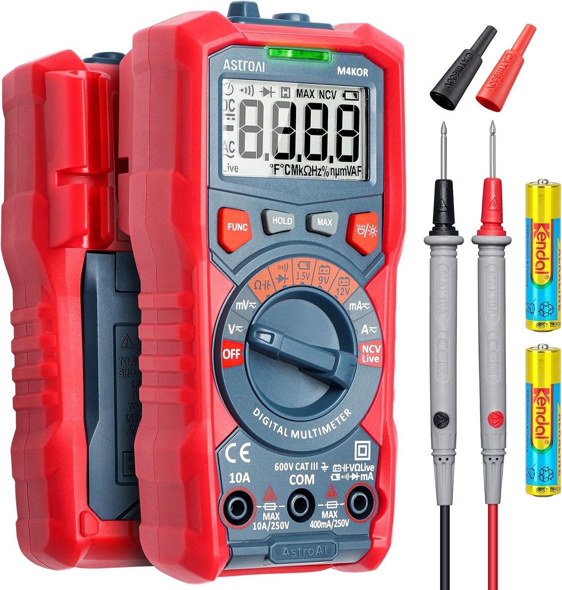 Digitale Multimeter Auto Range met NCV en LCD-scherm - 4000 Counts