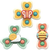 Femur® - Spinner - Tuindieren - Fidget - Badspeelgoed - Spinners - Baby Spinner - Baby - Speelgoed - 3 stuks - Badeend - Zuignap - Vrolijk - Happy - Sensorisch speelgoed