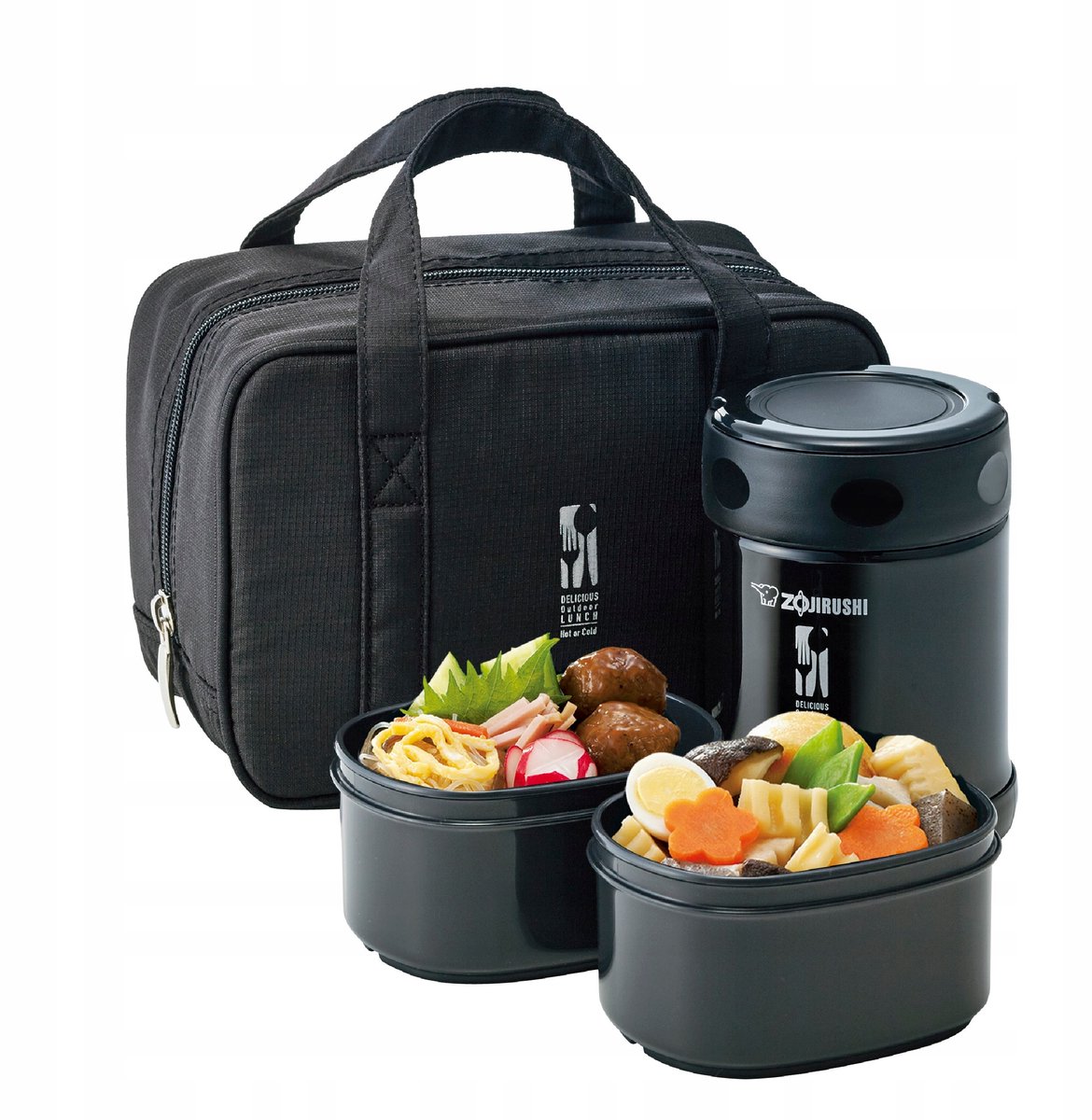 Zojirushi SW-EZE35-BA - Thermos voor maaltijden - 350 ml - Zwart - Roestvrij staal