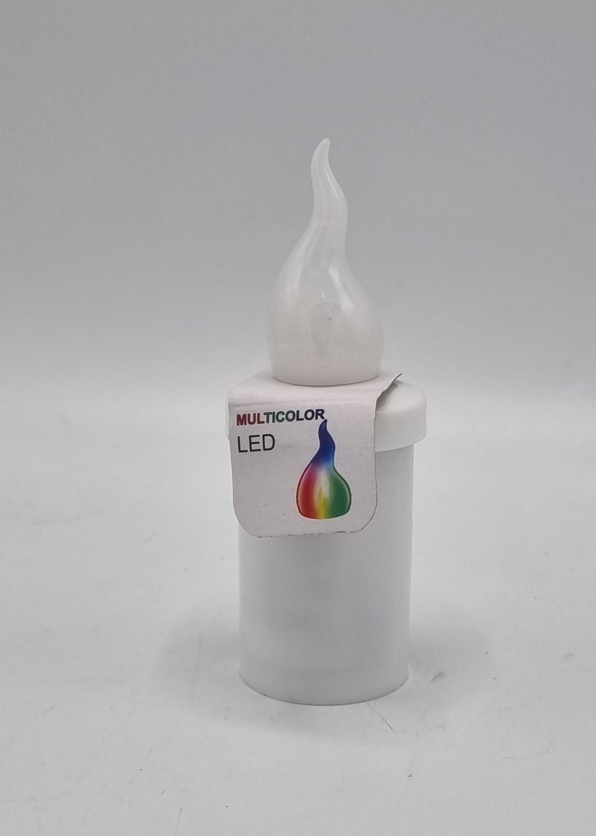 Led kaars - S5 - RGB - 1440 branduren - Inclusief batterijen - Flikkerend vlam - Grafkaars - Graflichtje - Herdenkingslicht