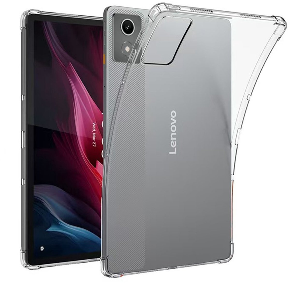 Coverup Tablethoes geschikt voor Lenovo Tab K11 Plus Hoesje - Transparant TPU Back Cover - Transparant
