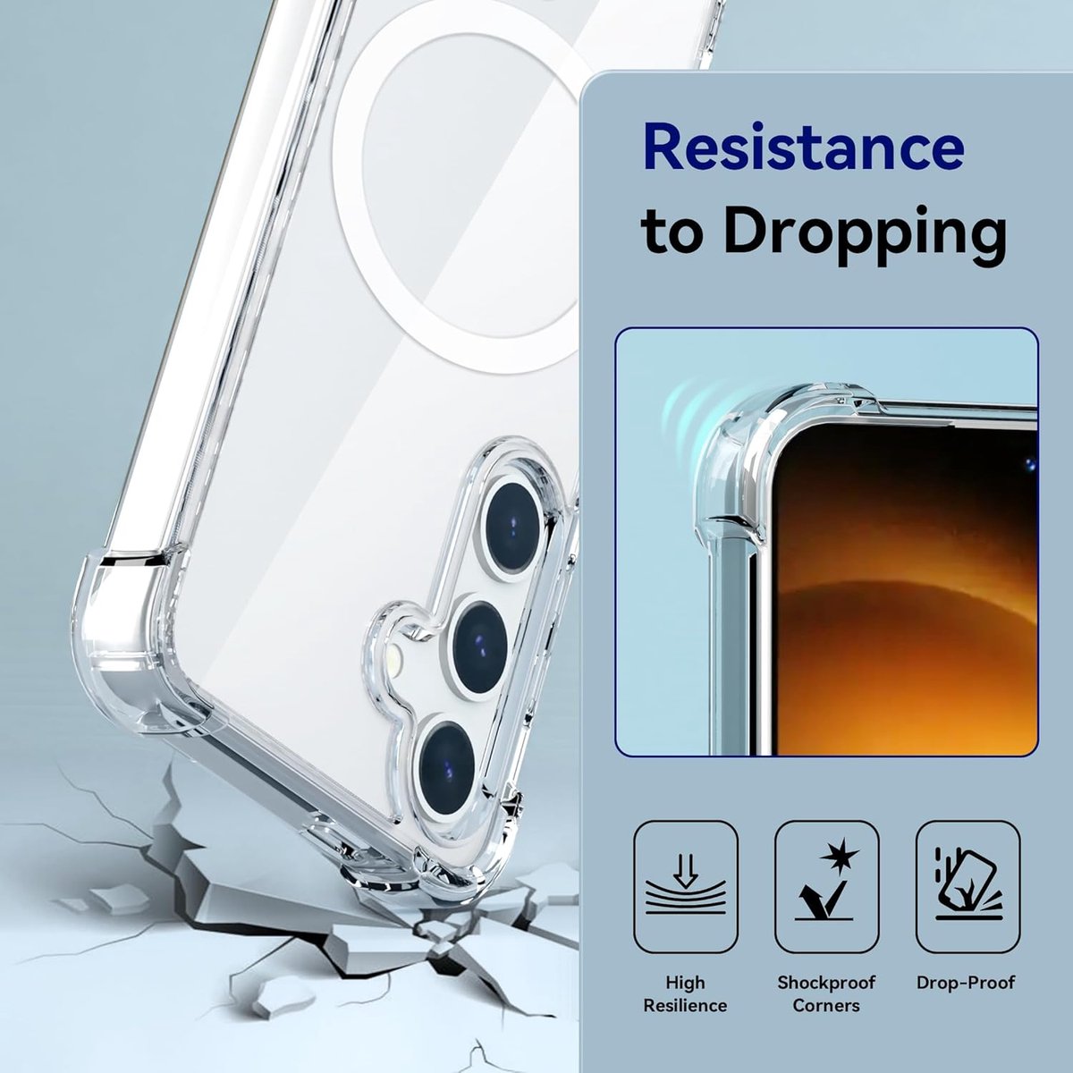 Shockproof iPhone 16 Hoesje Transparant Rugged Air TPU Valbestendig MagSafe Compatibel Slank & Licht - Afbeelding 4