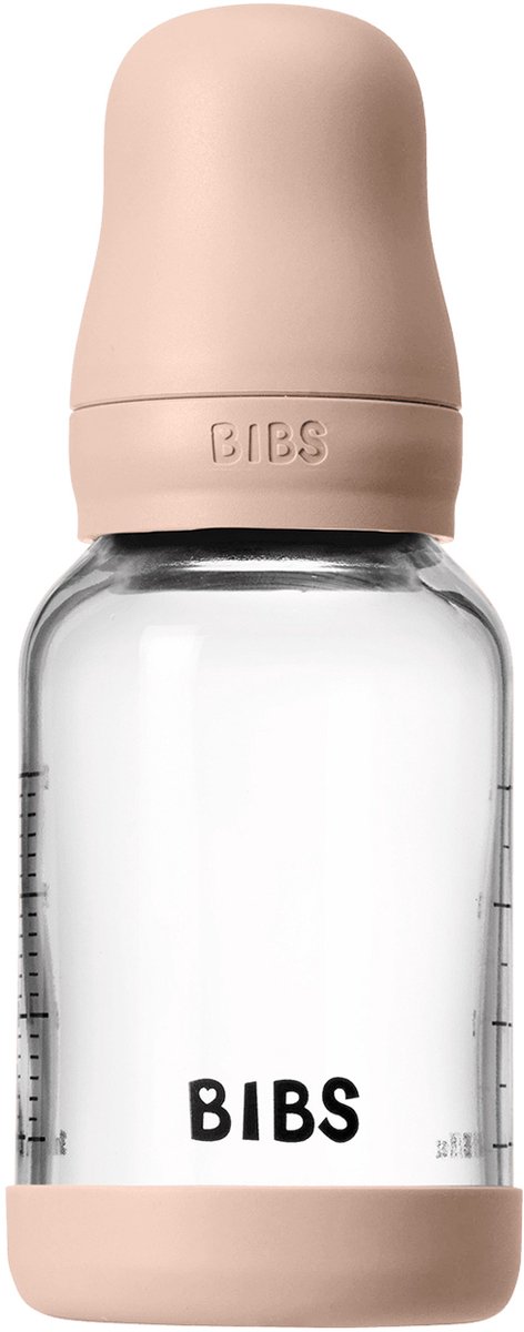 BIBS Fles - Slow Flow - 120 ml - Glas/Latex - Blush van Merkloos — afbeelding 2