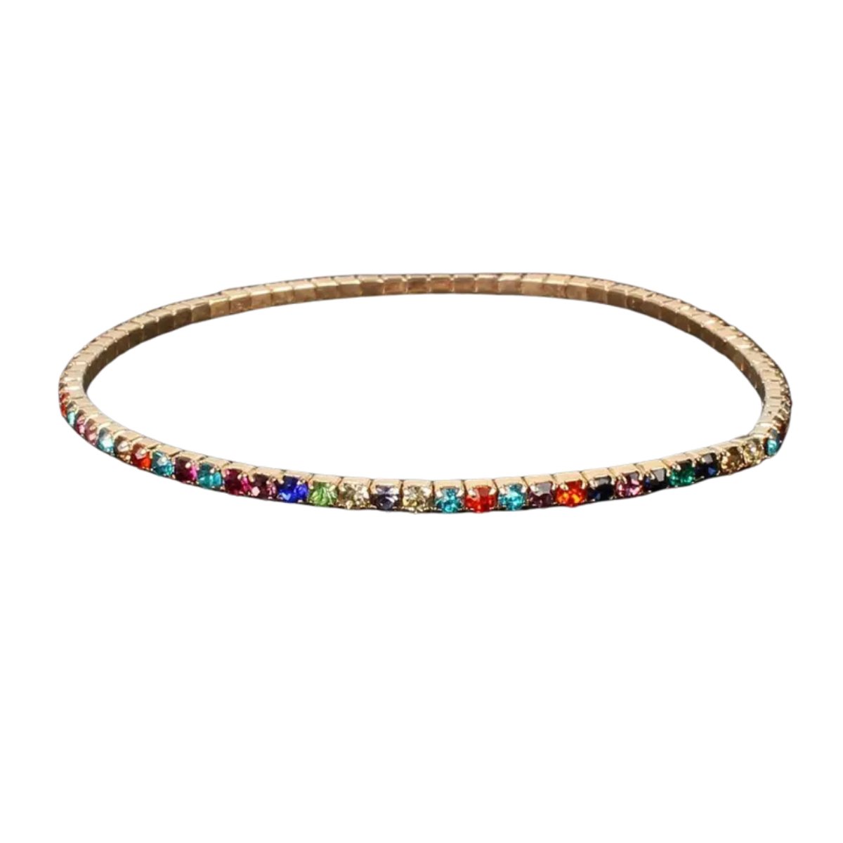 Livano Armband - Staal - Nep Zilver - Dames - Regenboog