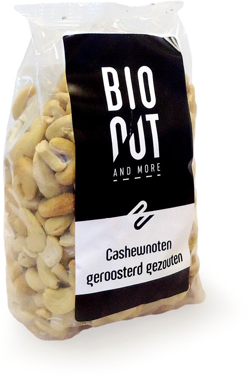 Goedkoopste Bionut Cashewnoten geroosterd gezouten bio 500 Gram