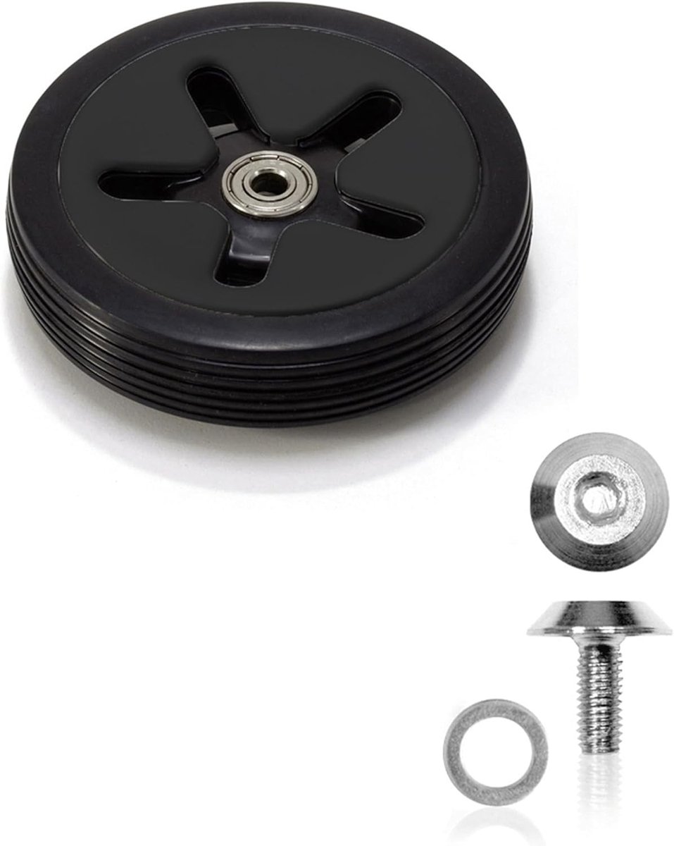 Reservewiel voor Carrycruiser boodschappentrolley - Zwart + Reparatieset