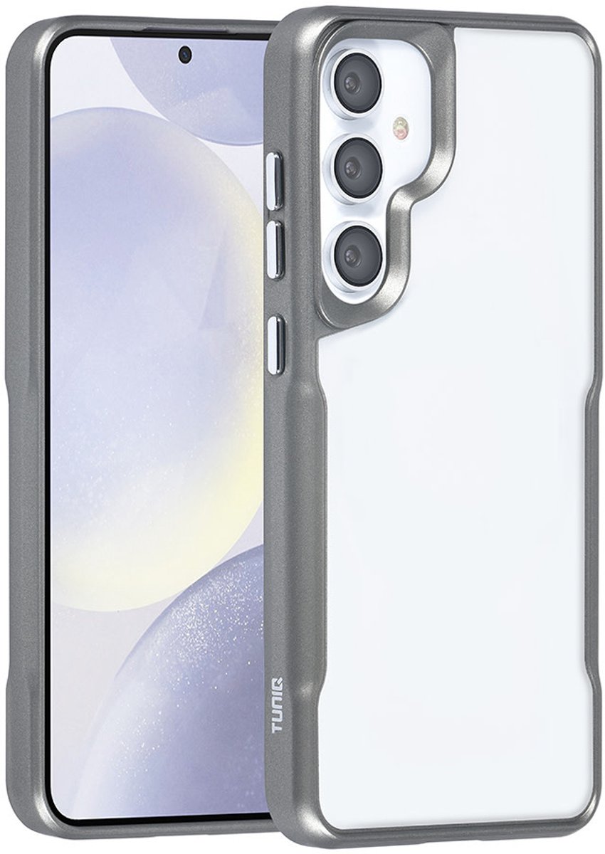 TUNIQ telefoonhoesje voor Samsung Galaxy S24 Plus - Siliconen backcover - Grijs