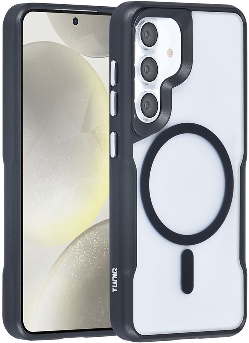 TUNIQ telefoonhoesje voor Samsung Galaxy S24 - MagSafe siliconen backcover - Zwart