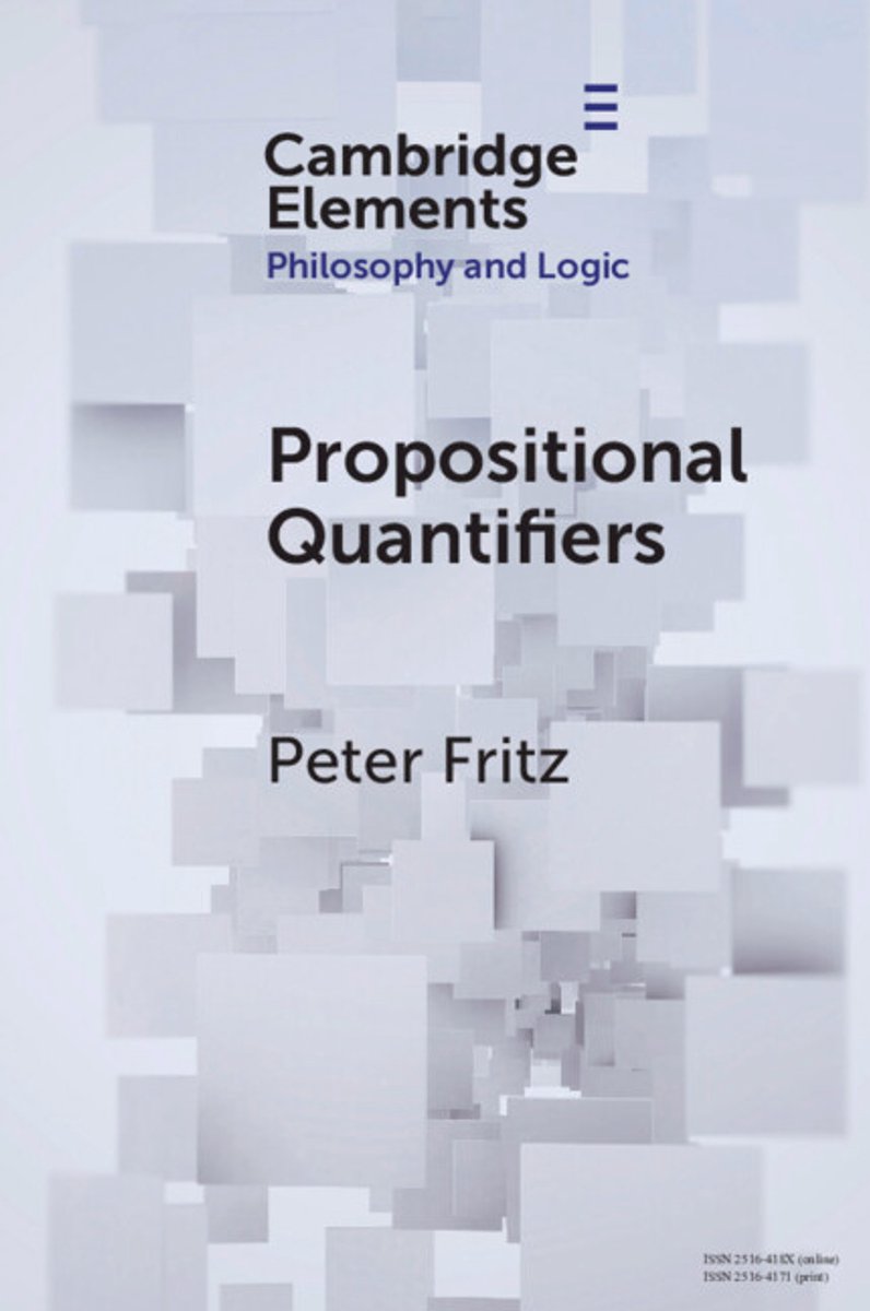 Omslag van Elements in Philosophy and Logic- Propositional Quantifiers