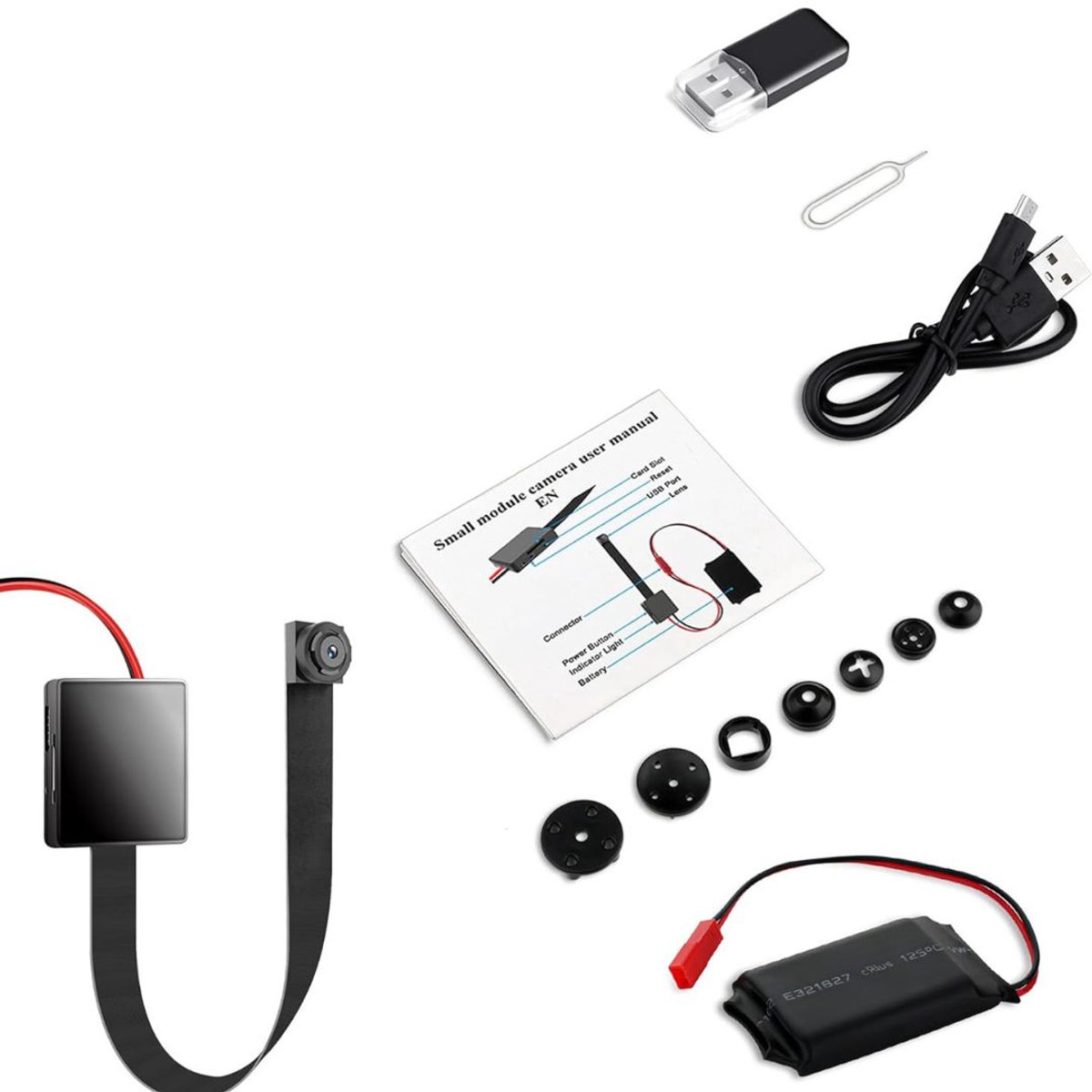 CRLYN® Verborgen Camera - Spy Camera - Spionage -Zwart