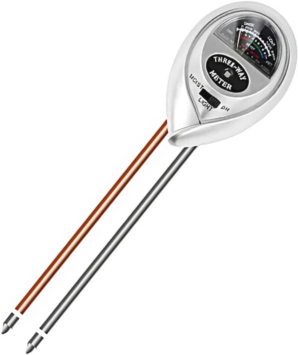 3-in-1 Bodemtesterset voor Planten - pH-waarde, Vochtigheid en Lichtintensiteit Meter