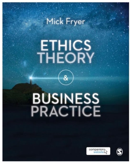 Ethics Theory and Business Practice - cover