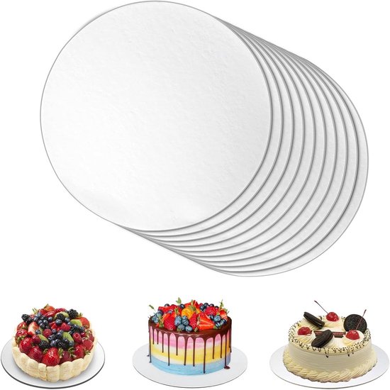 MUXHEL 10 stuks taartborden, 30 cm taartonderlegger rond, 12 inch