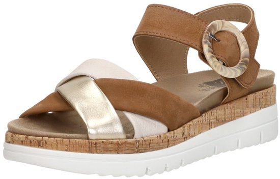 Sandales pour femmes Sub55 Comfort Collection Sami 02 - Cognac - Pointure 37