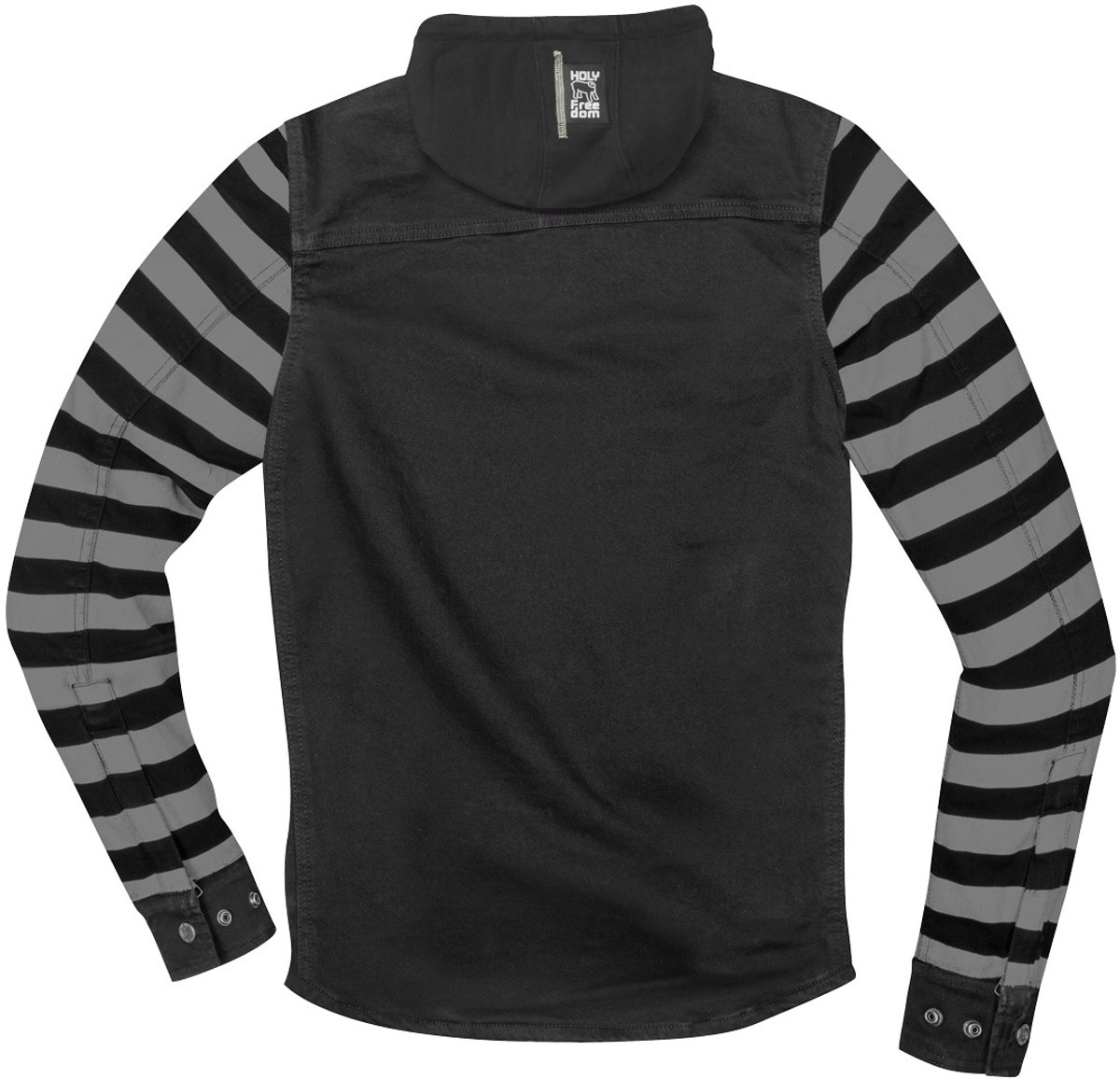 HolyFreedom Folsom Zwart Grijs Motor Zip Hoodie - Jas