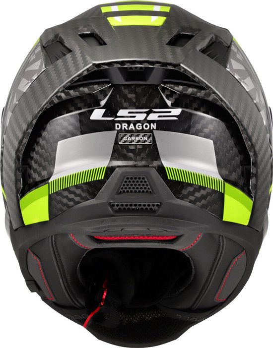 Casque LS2 Dragon Trax FF807 jaune fluo taille XL