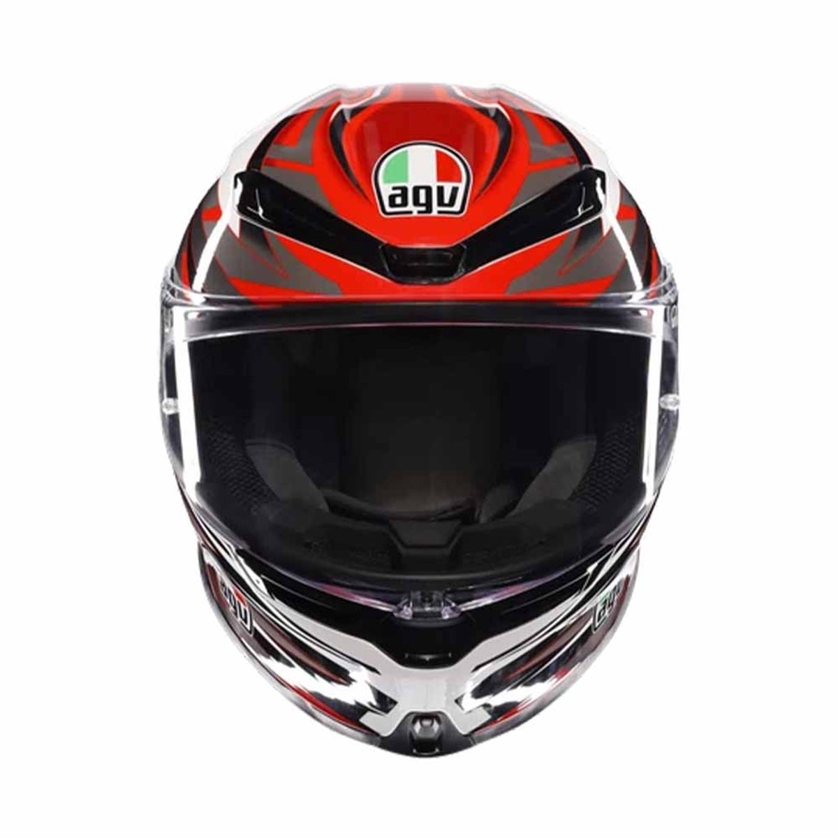 AGV K6 S E2206 Mplk Reeval Wit Rood Grijs Integraalhelm - Maat S - Helm – foto 3