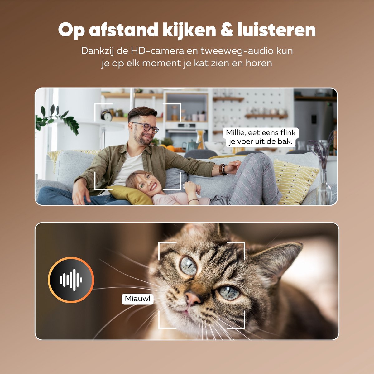 Afbeelding 2 van Automatische Voerbak Kat en Hond – 1080p Camera en Audio – Draadloos met app – 4L zwart RVS - Voerautomaat – Eetbak – Voerdispenser