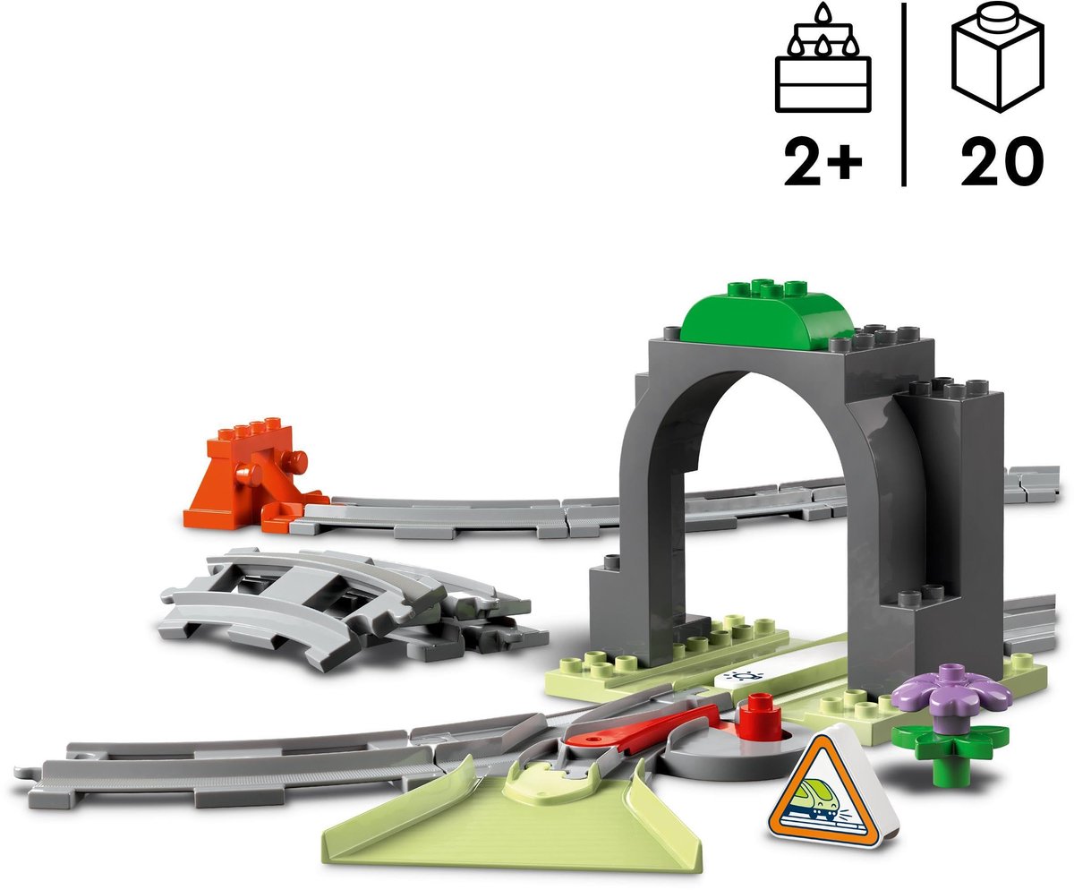 LEGO DUPLO - Stad Treintunnel en rails uitbreidingsset - 10425 — afbeelding 15