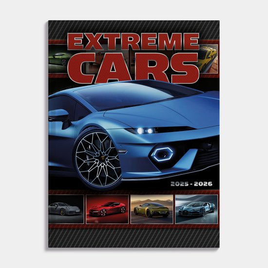 Hobbit - Auto Schoolagenda 2025-2026 - 1 week op 2 pagina's - Harde kaft - ±A5 (15,5 x 20,5 cm) - Extreme Cars