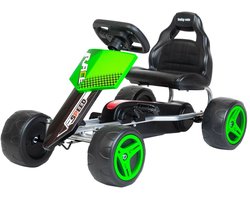 Baby Mix - Skelter - Moderne Go-kart - Felgroene Accenten - Sportief Ontwerp - Race Skelter - Buiten Speelgoed - Kinderspel - Snelheid - Avontuur - Racen - Actief Spelen