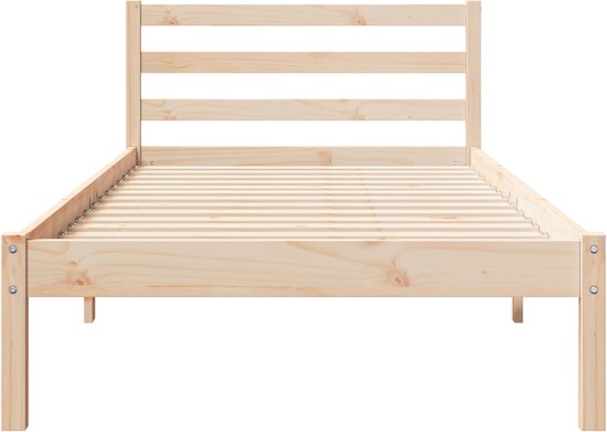 vidaXL - Bedframe - Bruin - 225,5 - x - 85,5 - x - 69,5 - cm - Massief - vurenhout