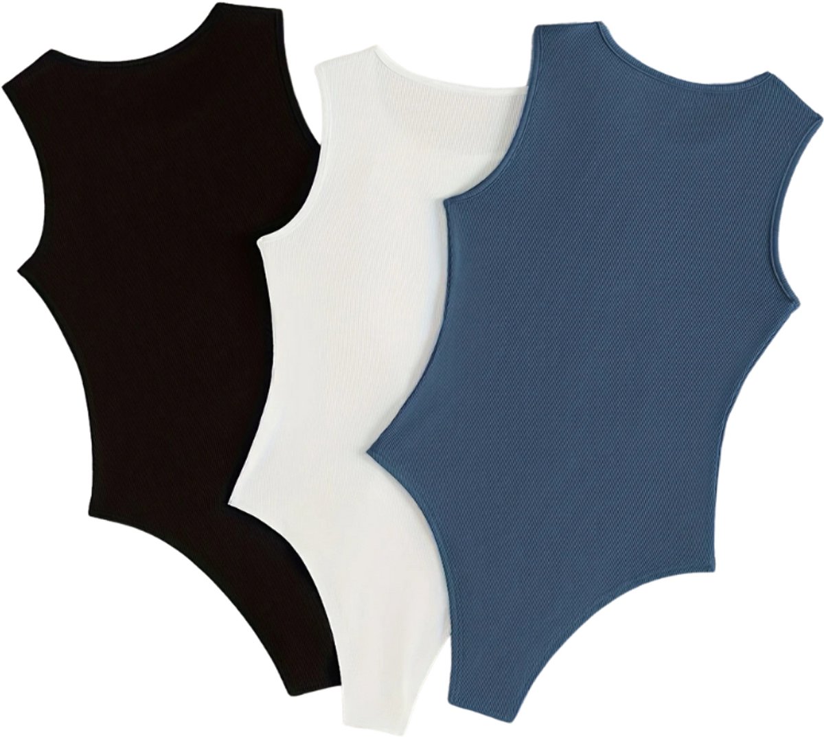 Livano Bodysuit Dames - Jumpsuit - Corrigerend Ondergoed - Body plunge - Lingerie - Setje Vrouwen - 3 Pcs - Gemengd - Maat M