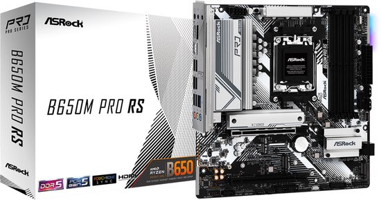 Asrock B650M Pro RS AMD B650 Socket AM5 micro ATX