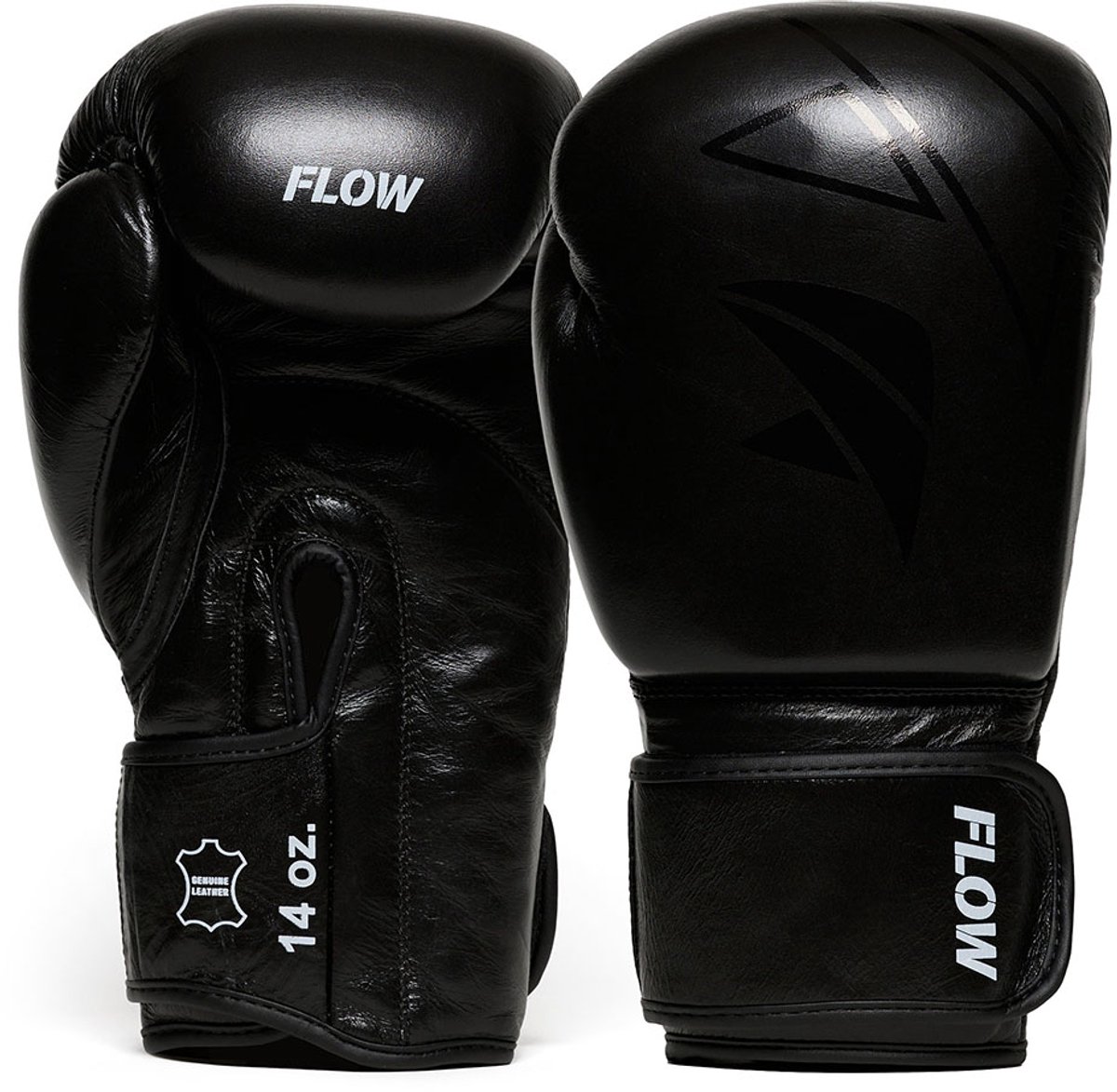 Flow Progress Bokshandschoenen - Zwart runderleer 8 oz