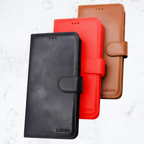 Étui portefeuille en Cuir marron Protection iPhone 16e