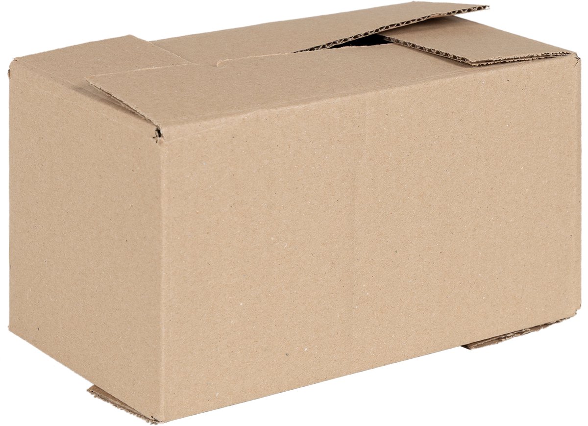 vidaXL - Vouwdoos - met - opslag - 50 - pcs - Naturel - 24 - x - 13 - x - 13 - cm - Karton