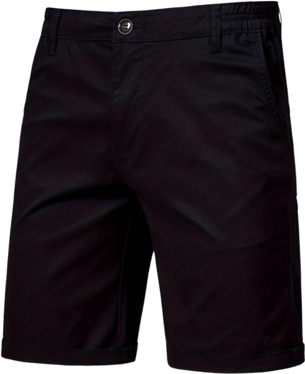 Bovista Korte Broek Heren Golfbroek Spijkerbroek met Zakken Volwassenen Jongens Shorts Zwart