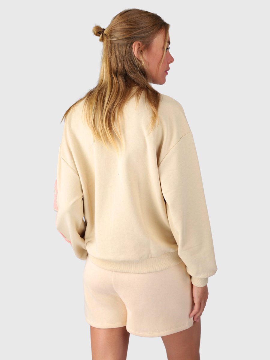 Brunotti Milly Sweat Short Dames Korte Broek Relaxed Fit Casual en Comfortabel – M Canvas