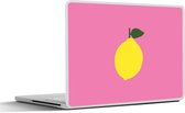 Laptop sticker - 14 inch - Citroen - Geel - Fris - 32x5x23x5cm - Laptopstickers - Laptop skin - Cover