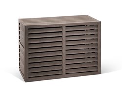 Evolar Airco Omkasting Buitenunit - Ombouw Warmtepomp - Onderhoudsvrij - WPC - 100 x 70 x 50 cm - EVO-COVER-WPCSWG