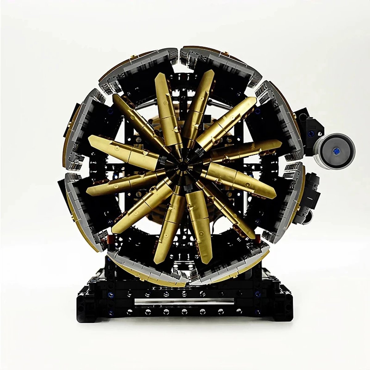 Mould King - 10141 Icons Technic Vliegtuig Straal motor | Speed champions modelbouw | Creator classic bouwpakket compatibel met lego of mega bloks | Technische speelgoed ideas voor expert volwassenen & kinderen | 2256 bouwstenen modelbouw — afbeelding 15