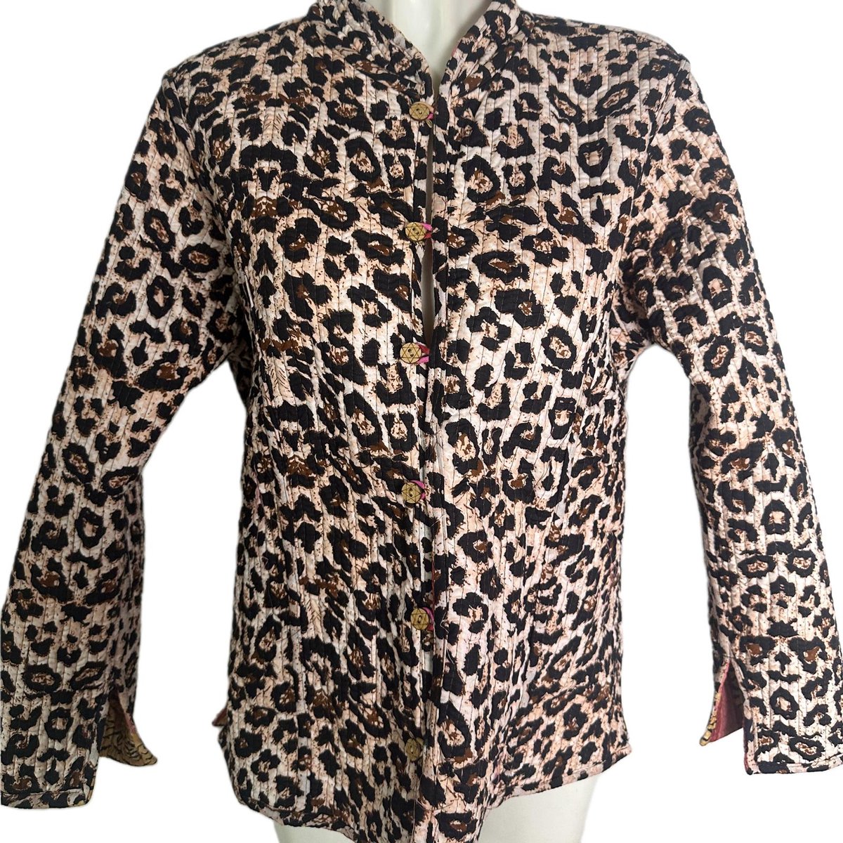 HS Reversible Jas Dames - Roze Tijgerprint - Maat S/M